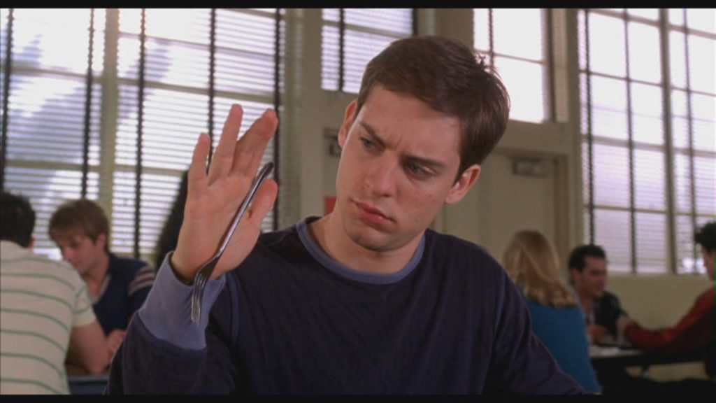 Peter was reminded of Neo, and the whole "there is no spoon" stuff came flooding back.