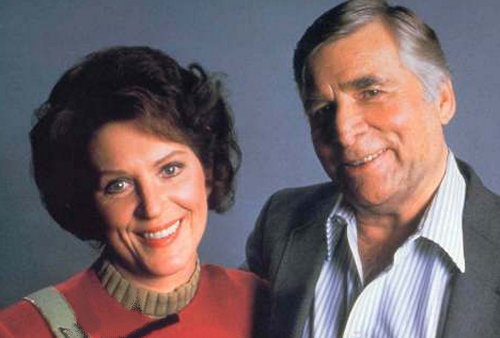 Majel Barret, with her husband and Star Trek creator Gene Roddenberry.
