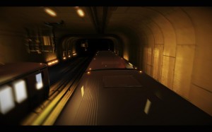 Riding a train (watch out for the obstacles)