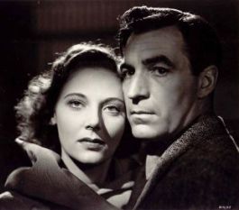 Kathleen Byron and David Farrar in A Small Black Room.
