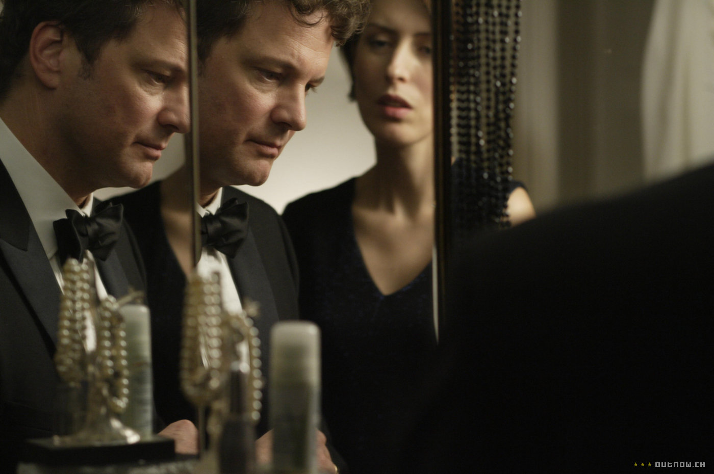 Blake tries to get dressed, but for some reason a strange woman kept appearing in the mirror.