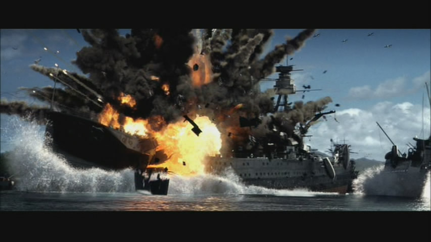 Sinking the Arizona. 
