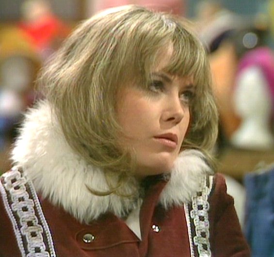Wendy Richard as Miss Brahms on TV sitcom Are You Being Served?