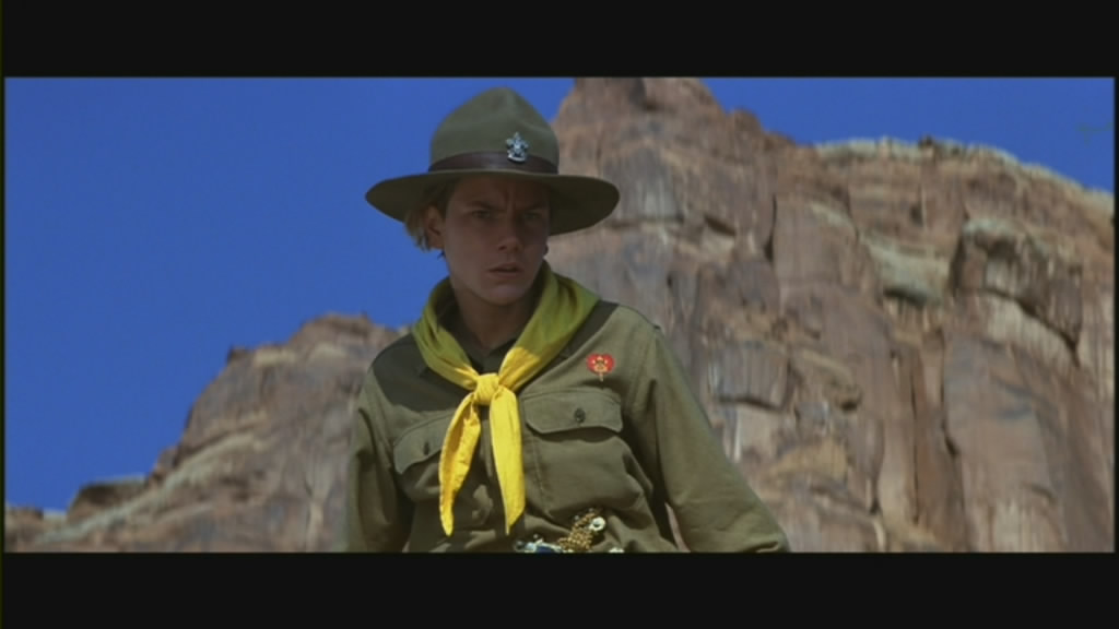 River Phoenix as a young Indiana Jones.
