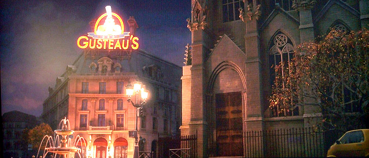 Thankfully Gusteau didn't go for the Golden Arches as his restaurant's theme...