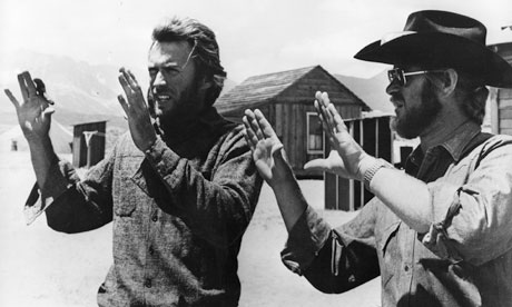 Bruce Surtees, right, with Clint Eastwood