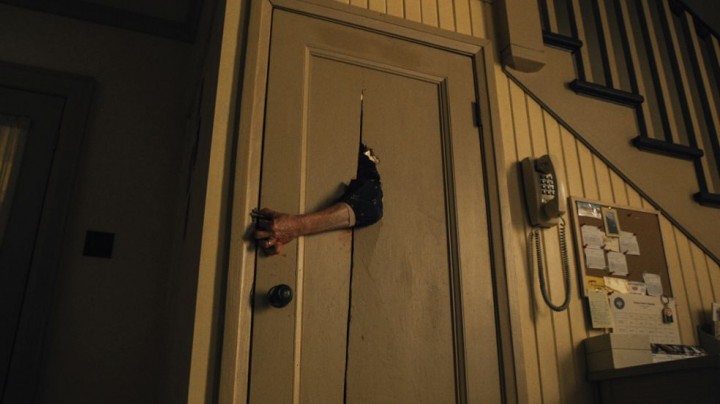 Beiber fans try to escape the screening of his new movie.