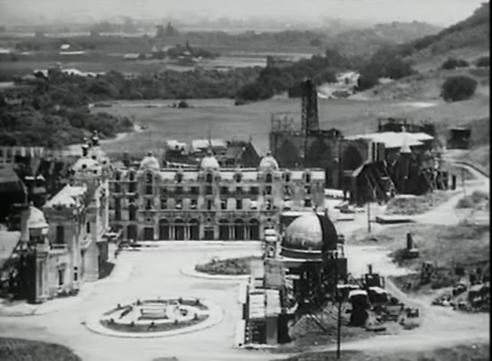 Just to prove it was all fake, here's the Monte Carlo set on Universal Studio's backlot.