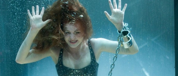 How we all want out stars: wet and chained up.
