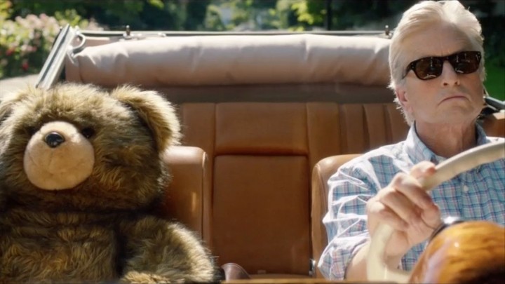 One of these has zero personality, almost no lines and is possibly the best thing in the movie. The other is Michael Douglas.