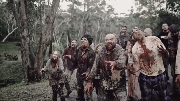Zombies attack on Wyrmwood.