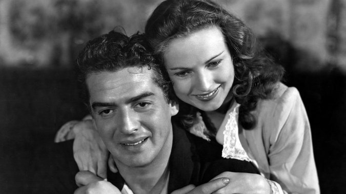 Victor Mature and Coleen Gray in "Kiss Of Death", 1947.