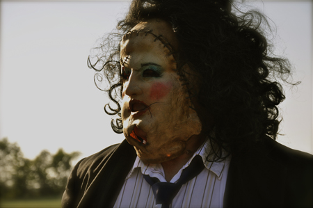 Gunnar Hansen as he appeared in 1974's The Texas Chainsaw Massacre.